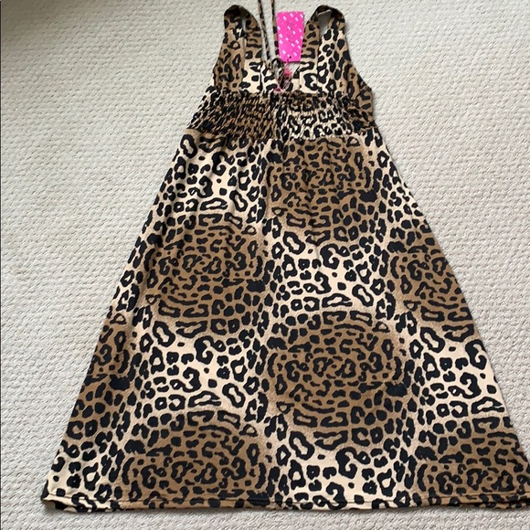 NEW LOVE leopard nightie, bathing suit cover MED - Picture 3 of 12
